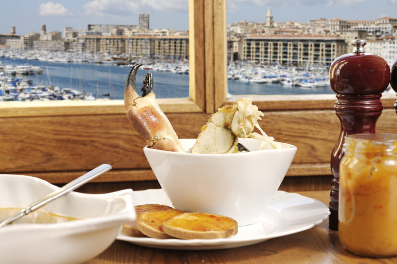Bouillabaisse with a view of Marseille