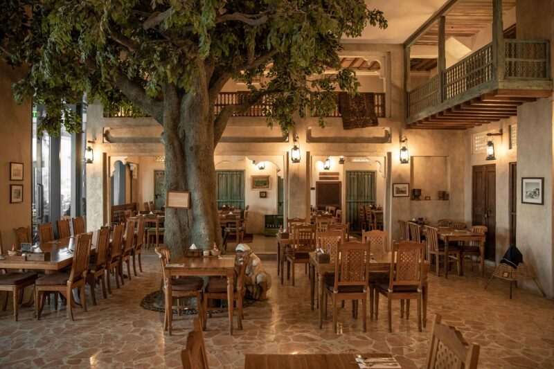 interior of Emirati restaurant