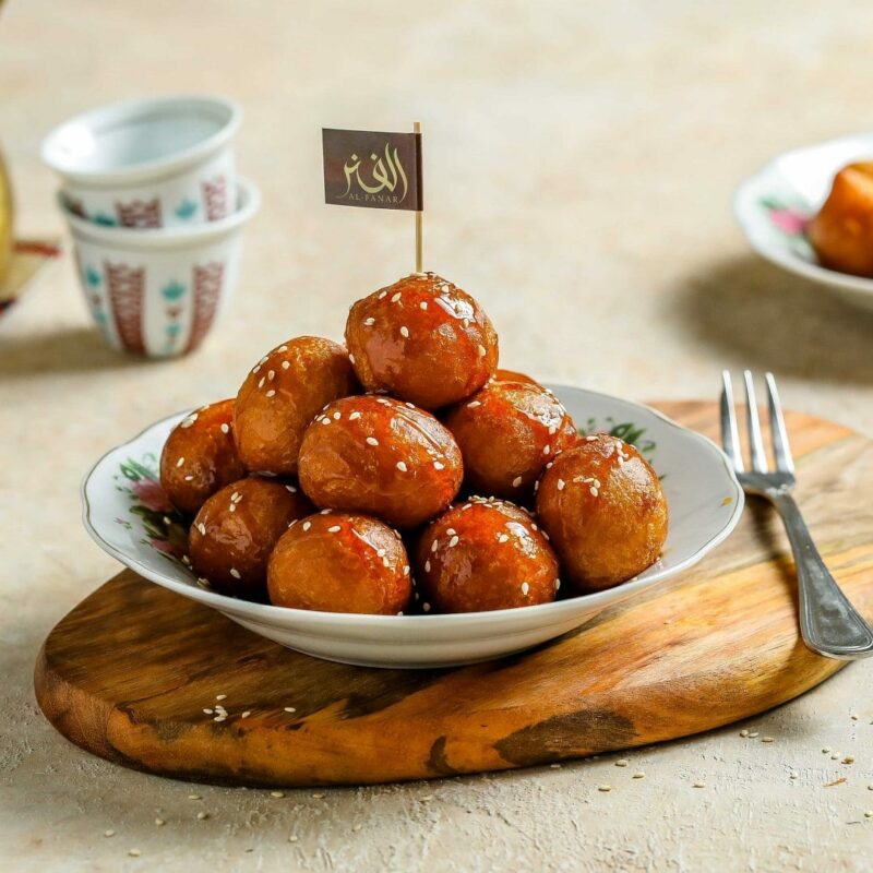 sweet dumplings in a bowl