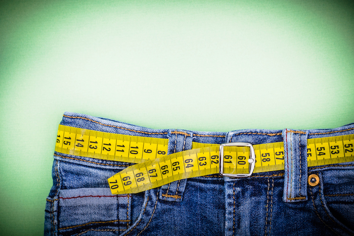 Jeans and measuring subject for weight loss as obesity rises