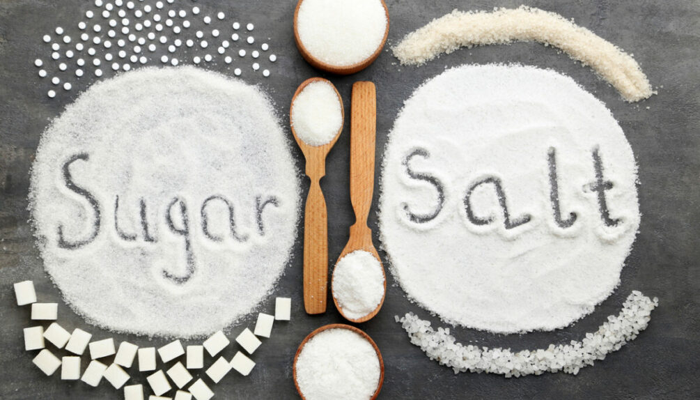 sugar and salt