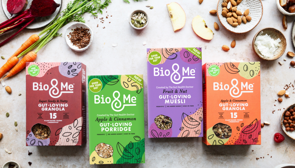 Range of Bio&Me gut-loving granolas