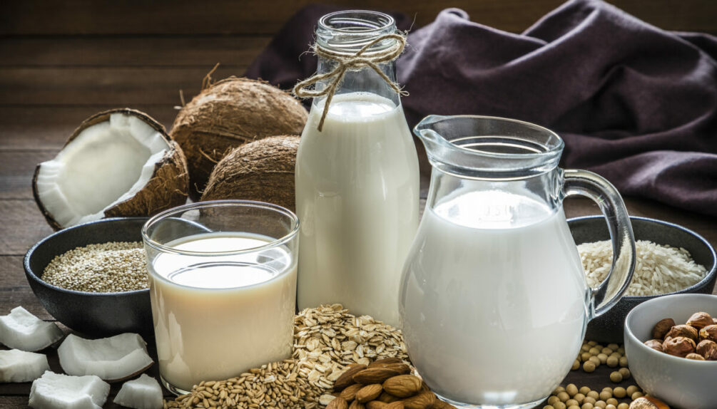 Plant proteins in plant-plant-based drinks