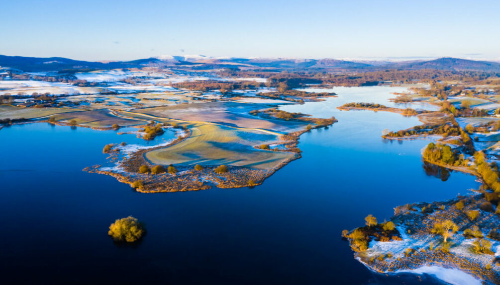Aerial view of South West Scotland