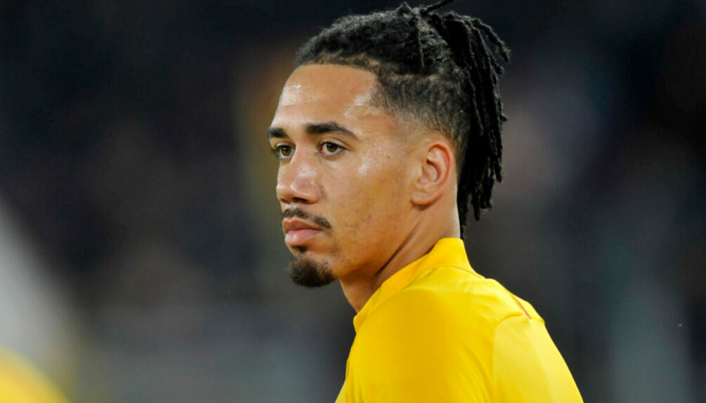 Chris Smalling in yellow tshirt