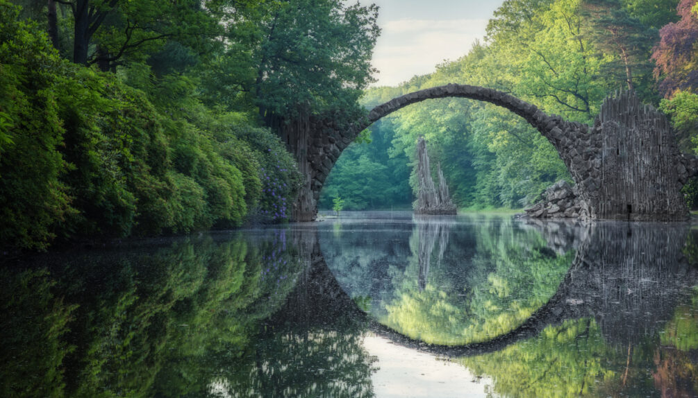 Arch Bridge (Rakotzbrucke) in Kromlau