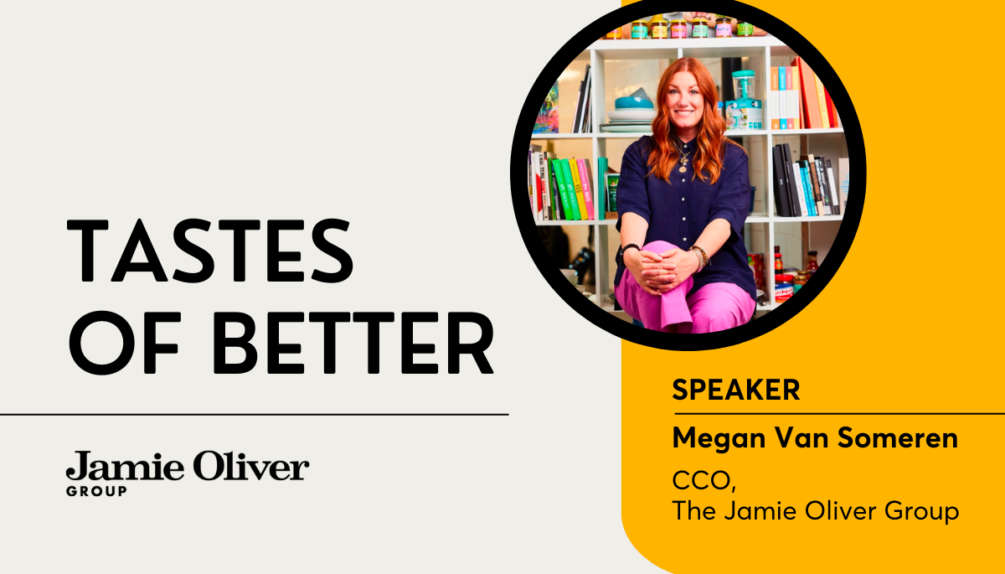 Megan Van Someren, CCO at Jamie Oliver Group speaker headshot