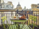 Breakfast on a Parisian balcony