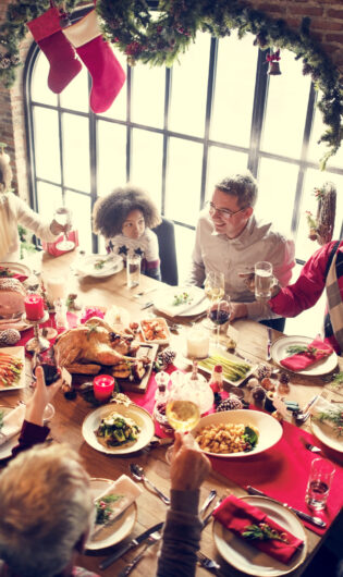 Family Together Christmas Celebration Concept