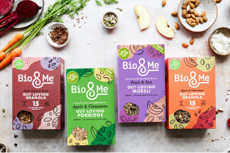 Range of Bio&Me gut-loving granolas