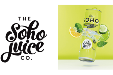 The Soho Juice soft drink lime, lemon and cucumber