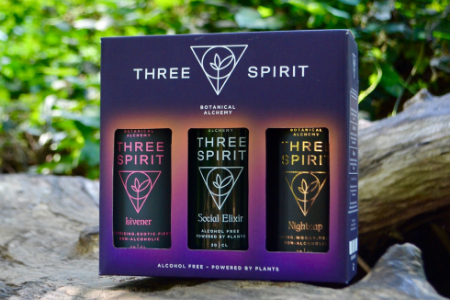 Range of Three Spirit alcohol free drinks