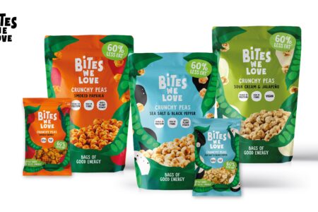 Range of BitesWeLove plant-based snacks
