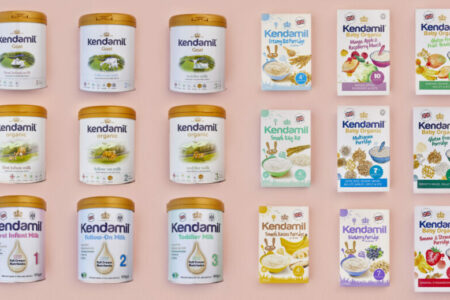 Range of Kendamil natural infant milks, cereals and porridges