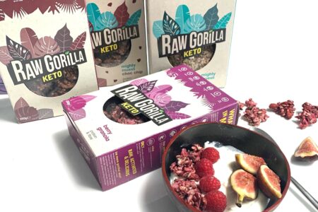 Range of Raw Gorilla Keto granolas