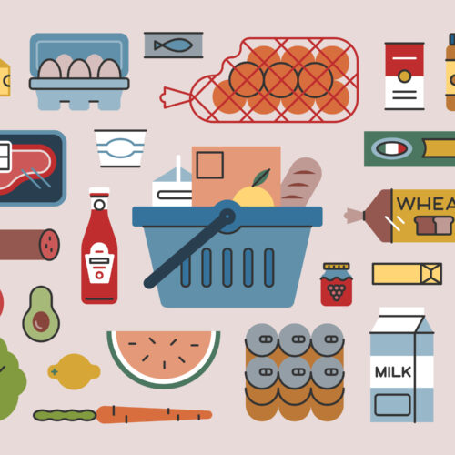Groceries and Basket— Brightline Series