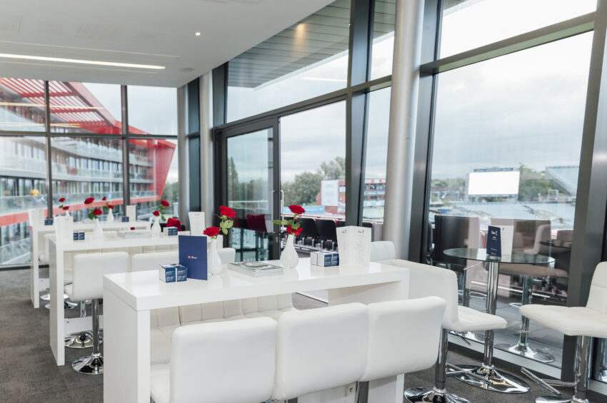 the boardroom at the Honours suite in emirate Old Trafford cricket ground